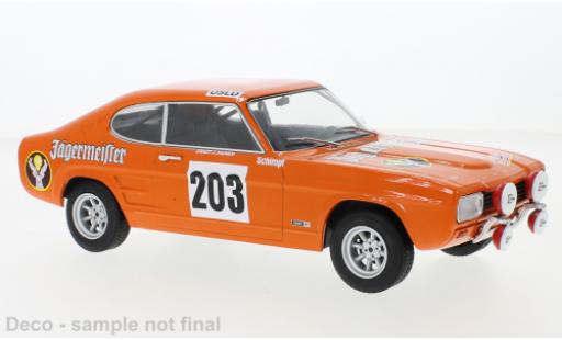 Diecast model cars Ford Capri Rally Mk I No.203 Monte Carlo 1973 1/18 MCG