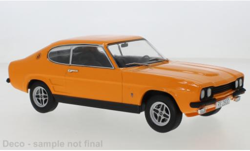 Diecast model cars Ford Capri RS 2600 MK I orange/black 1973 1/18 MCG