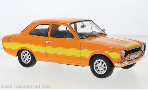 Diecast model cars Ford Escort RS 2000 MK I orange 1973 1/18 MCG