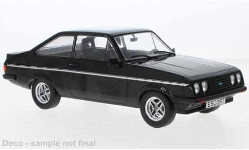 Diecast model cars Ford Escort RS 2000 MK II black 1977 1/18 MCG