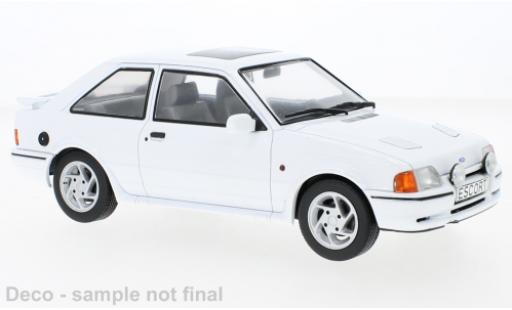 Diecast model cars Ford Escort RS Turbo S2 white 1990 1/18 MCG