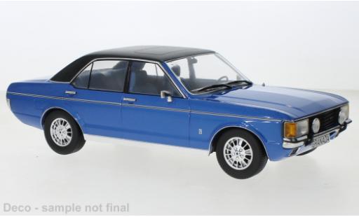 Diecast model cars Ford Granada Berlina MK I metallise blue/matt-black 1975 1/18 MCG