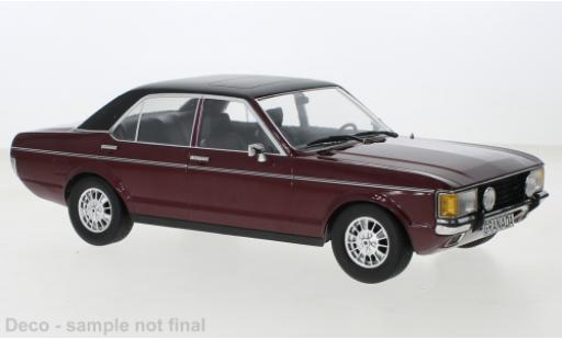 Diecast model cars Ford Granada Berlina MK I metallise red/matt-black 1975 1/18 MCG