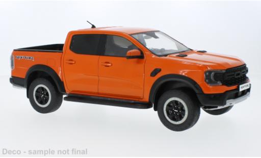 Diecast model cars Ford Ranger Raptor orange 2023 1/18 MCG