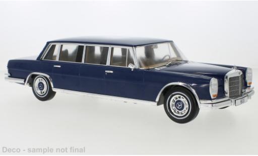 Diecast model cars Mercedes 600 Base (W100) blue 1969 1/18 MCG