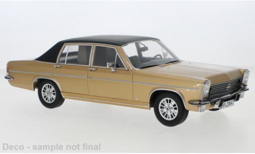 Diecast model cars Opel Diplomat B Base B metallise beige/matte-black 1972 1/18 MCG