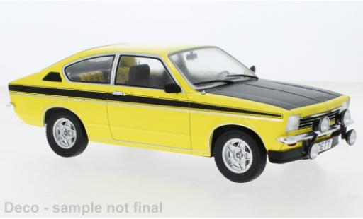 Diecast model cars Opel Kadett C Coupe C yellow 1975 1/18 MCG
