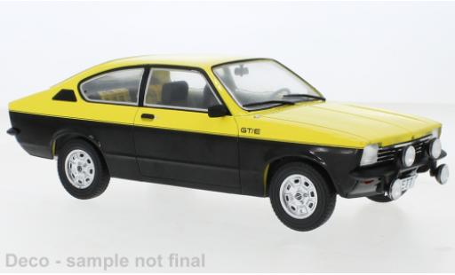 Diecast model cars Opel Kadett C GT/E C Coupe yellow/black 1975 1/18 MCG