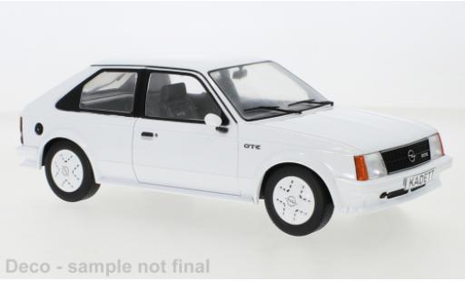 Diecast model cars Opel Kadett D GT/E D GTE white 1983 1/18 MCG