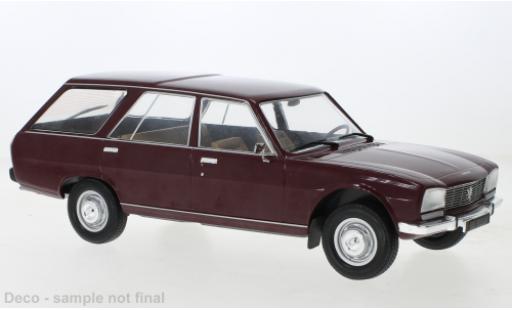 Diecast model cars Peugeot 504 Break Estate red 1976 1/18 MCG
