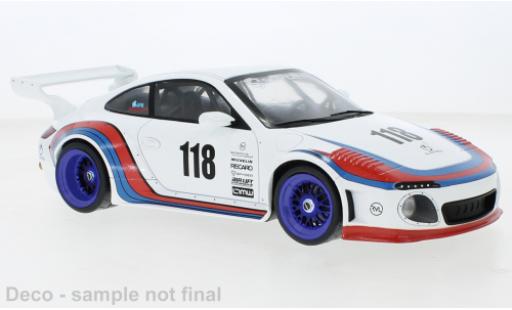 Diecast model cars Porsche 911 Base Old & New white/Dekor Martini 2020 1/18 MCG