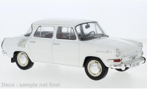 Diecast model cars Skoda 1000 Base MB white 1964 1/18 MCG
