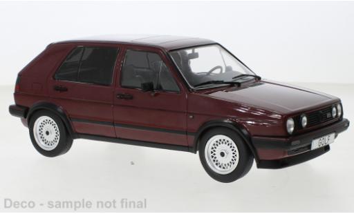 Diecast model cars Volkswagen Golf GTI II metallise red 1984 1/18 MCG