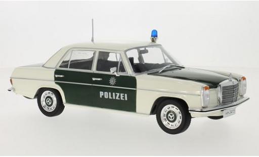 Diecast model cars Mercedes 220 Base /8 (W115) green/white Police 1973 les portes et capos ferm&Atilde;&copy; 1/18 MCG