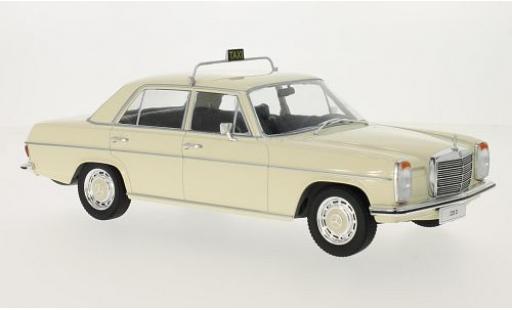 Diecast model cars Mercedes 220 Base D/8 (W115) beige Taxi 1973 1/18 MCG