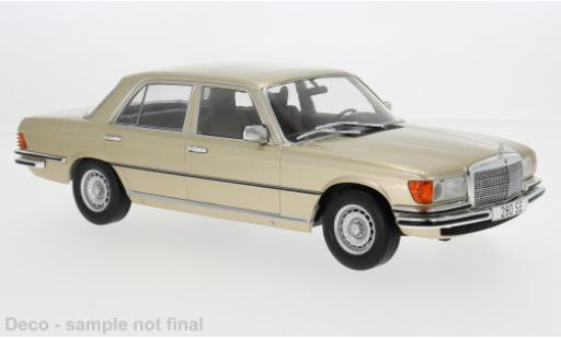 Diecast model cars Mercedes Classe S Base (W116) beige 1972 1/18 MCG