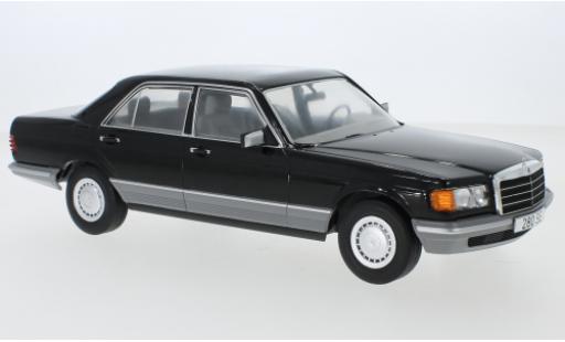Diecast model cars Mercedes Classe S Base (W126) black 1979 1/18 MCG