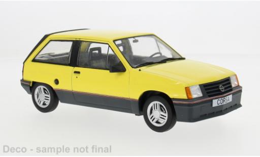 Diecast model cars Opel Corsa A SR A yellow 1983 1/18 MCG