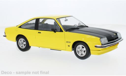 Diecast model cars Opel Manta B GT/E B yellow 1975 1/18 MCG