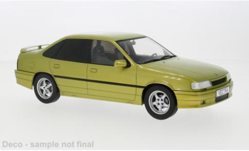 Diecast model cars Opel Vectra 2000 A metallise yellow 1988 1/18 MCG