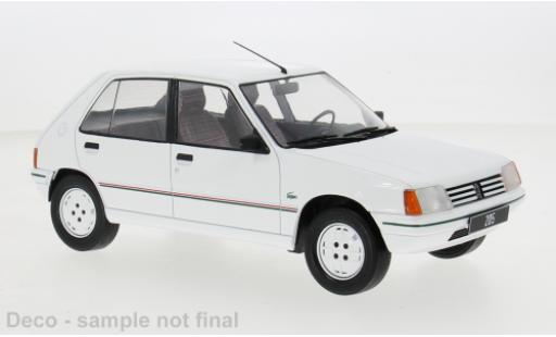 Diecast model cars Peugeot 205 Base white 1984 1/18 MCG