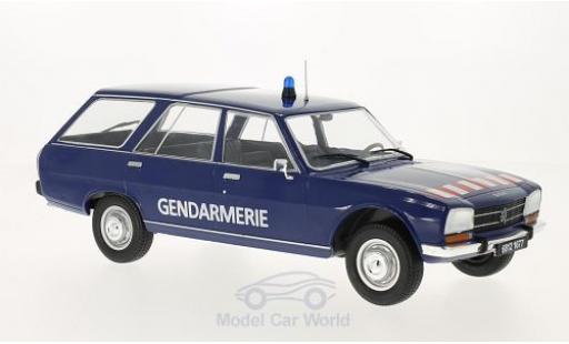 Diecast model cars Peugeot 504 Break Estate blue Gendarmerie 1976 T&Atilde;&frac14;ren and Hauben closed 1/18 MCG