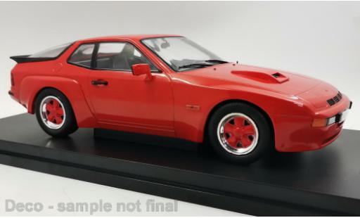 Diecast model cars Porsche 924 Carrera GT red 1981 with roten Felgen 1/18 MCG