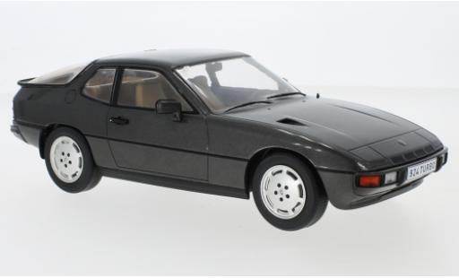 Diecast model cars Porsche 924 Turbo metallic grey 1979 1/18 MCG