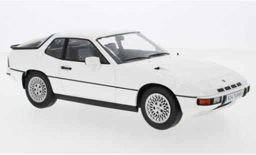 Diecast model cars Porsche 924 Turbo white 1979 1/18 MCG