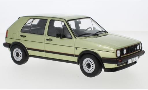 Diecast model cars Volkswagen Golf GTI II metallic green 1984 5-trg. 1/18 MCG