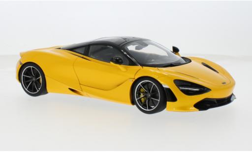 Diecast model cars McLaren 720 Base S yellow 1/18 AUTOart