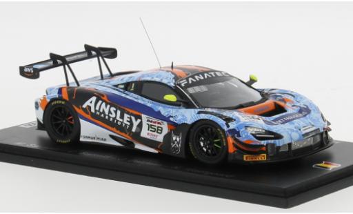 Diecast model cars McLaren 720 GT3 EVO S #158 1/43 Spark