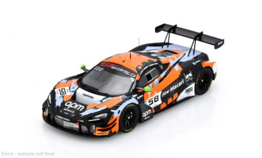 Diecast model cars McLaren 720 GT3 EVO S 24h Spa 2025 Garage 59 #58 A.Smalley/F.Schandorff 1/43 Spark