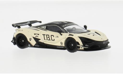 Diecast model cars McLaren 720 LB Works S beige/black 2024 The Boring Concept 1/64 Mini GT