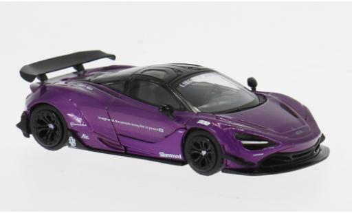 Diecast model cars McLaren 720 LB Works S - purple/black 1/64 Mini GT