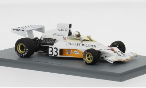 Diecast model cars McLaren M23 Base formula 1 GP Niederlande 1974 #33 M.Hailwood 1/43 Spark