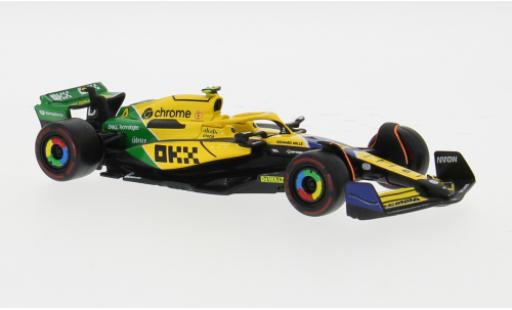 Diecast model cars McLaren F1 Base MCL38 formula 1 GP Monaco 2024 Team #4 L.Norris Bburago 1/43 Burago