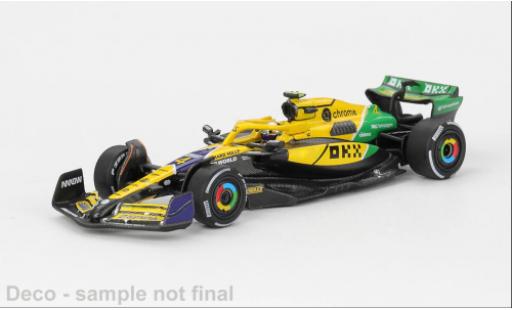 Diecast model cars McLaren F1 Base MCL38 formula 1 GP Monaco 2024 Team #4 L.Norris 1/64 Mini GT
