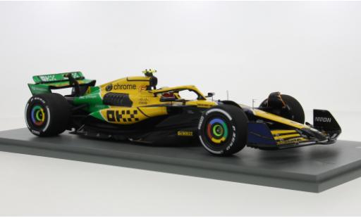 Diecast model cars McLaren F1 Base MCL38 GP Monaco 2024 Team #4 L.Norris 1/18 Spark