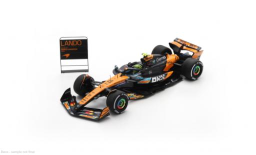 Diecast model cars McLaren F1 Base MCL39 formula 1 GP Abu Dhabi 2025 Team #4 L.Norris 1/43 Spark