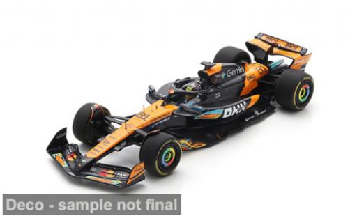 Diecast model cars McLaren F1 Base MCL39 formula 1 GP Abu Dhabi 2025 Team #81 O.Piastri 1/43 Spark