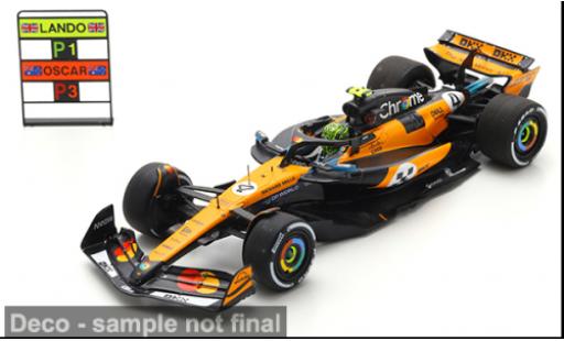 Diecast model cars McLaren F1 Base MCL39 formula 1 GP Monaco 2025 Team #4 L.Norris 1/43 Spark