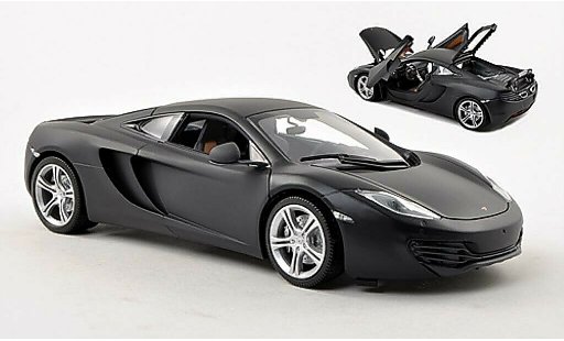McLaren MP4-12C Base 1/18 Minichamps matt-black 2011 diecast model cars