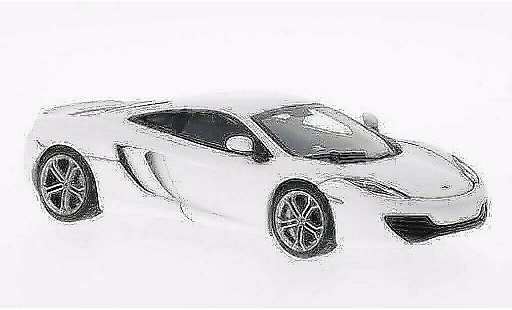 McLaren MP4-12C Base 1/43 Autoart white 2011 diecast model cars