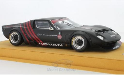 Diecast model cars Lamborghini Miura LB-Works LB Works matt-black/red RHD Chassis Ford GT40 N4 Liberty Walk 1/18 MCW Models