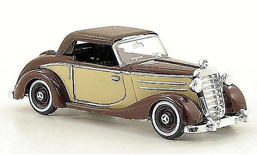 Mercedes 170 Cabriolet 1/87 Busch S Convertible beige/brown closed 1949 diecast model cars
