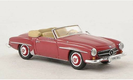Mercedes 190 Base 1/87 Busch (W121 BII) red diecast model cars