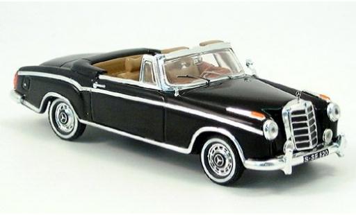 Diecast model cars Mercedes 220 Base SE Convertiblel black 1/43 Vitesse