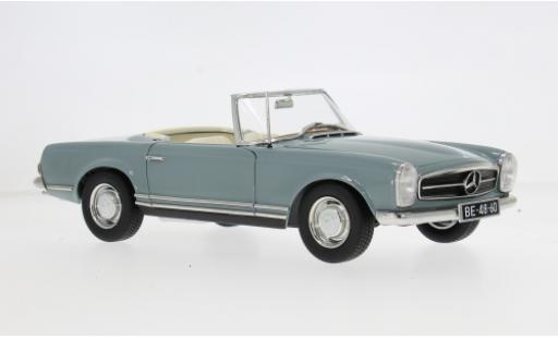 Diecast model cars Mercedes 230 Base SL blue 1963 1/18 Norev