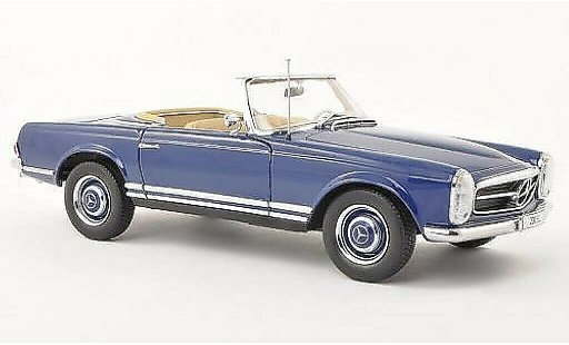 Mercedes 230 SL 1/18 Norev (W113) blue 1963 diecast model cars